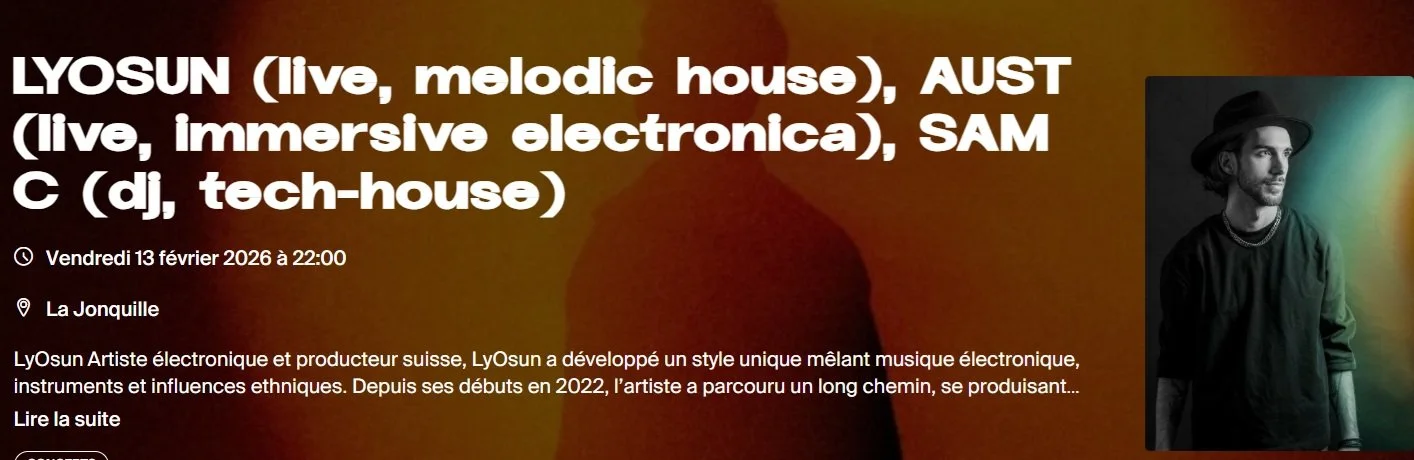 Soirée électroacoustique  - Mélodique, tech house, deep house