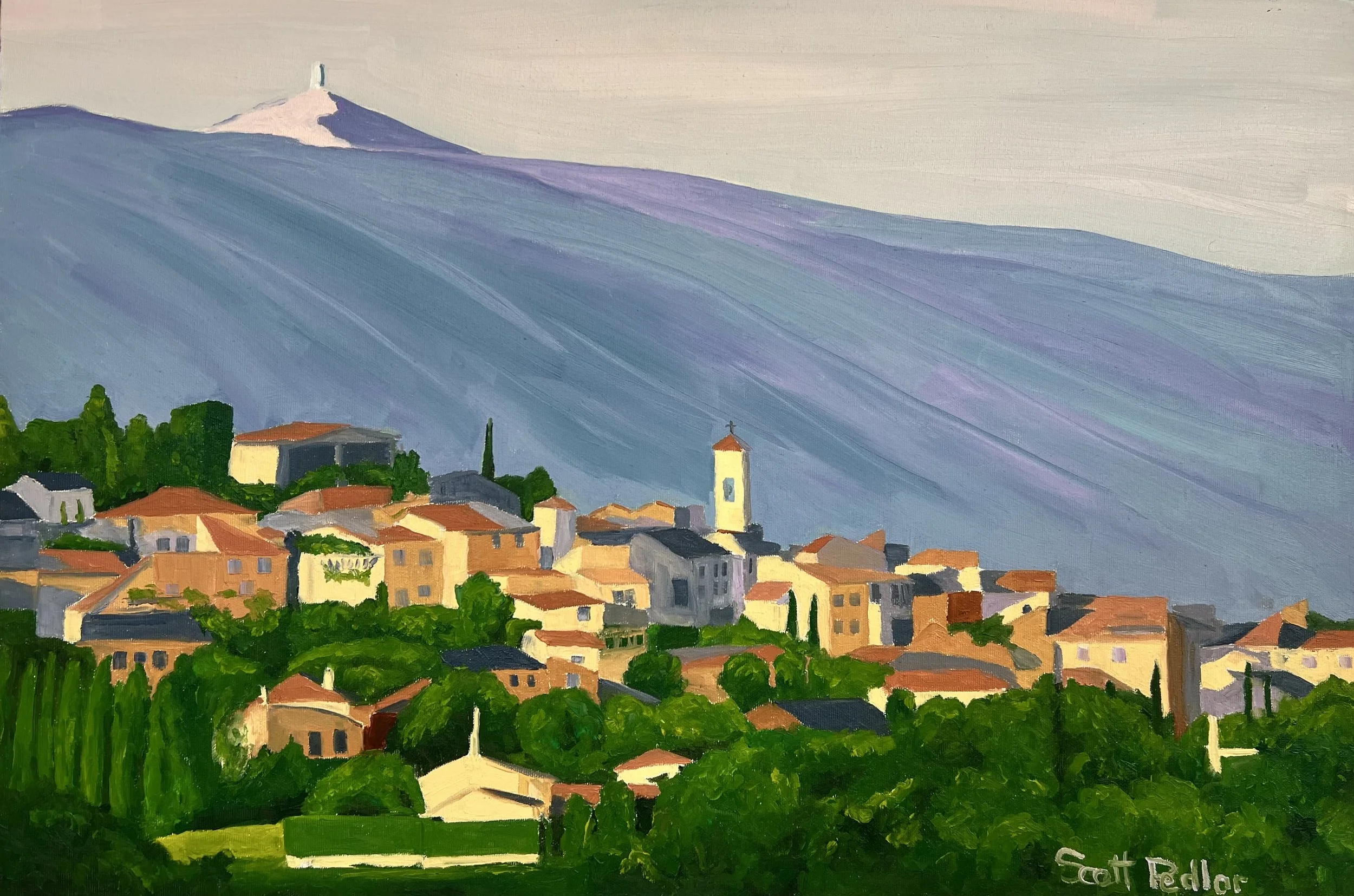 Chateauneuf-du-Pape in the evening