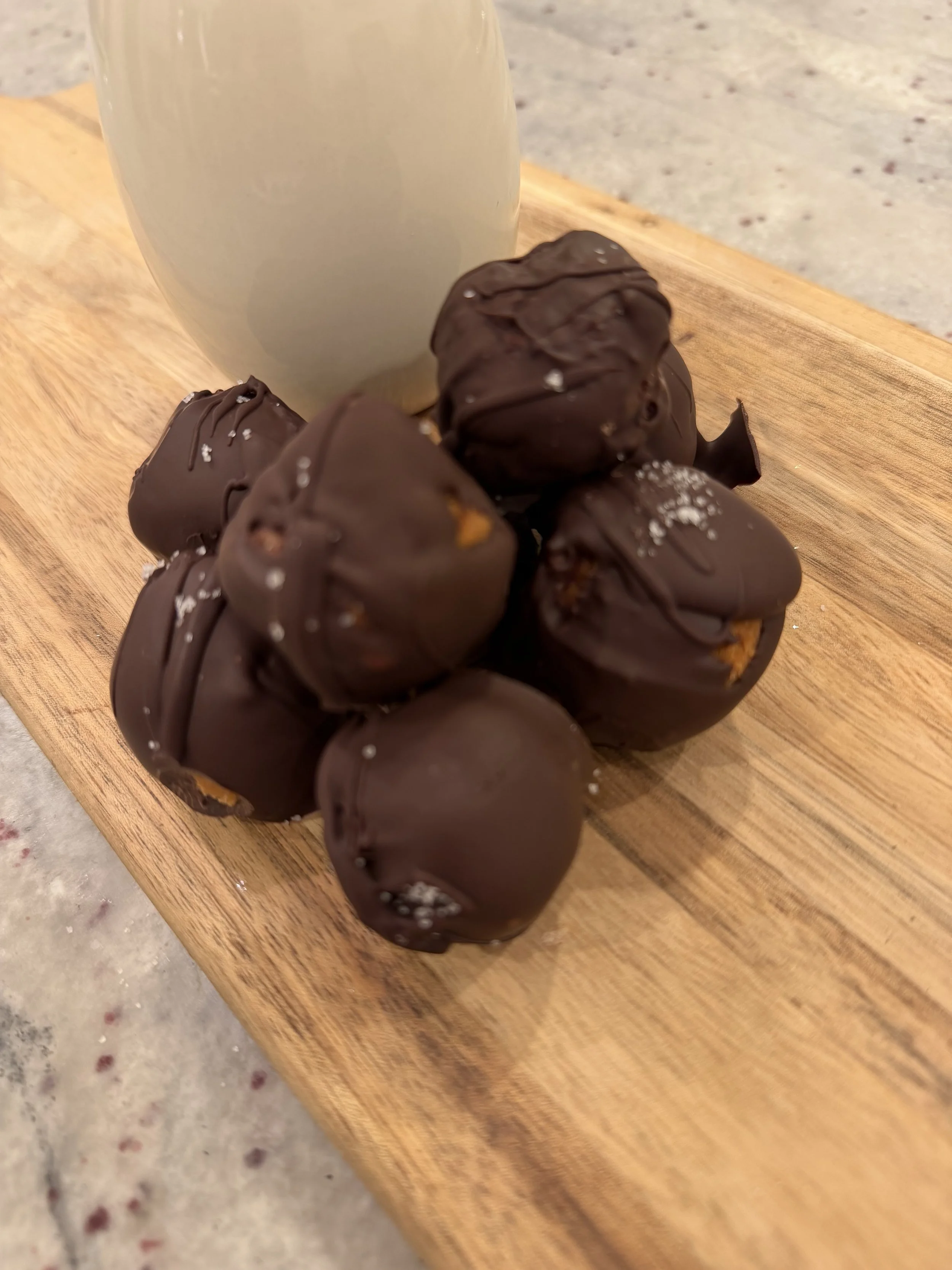 Lightened up Peanut Butter Balls