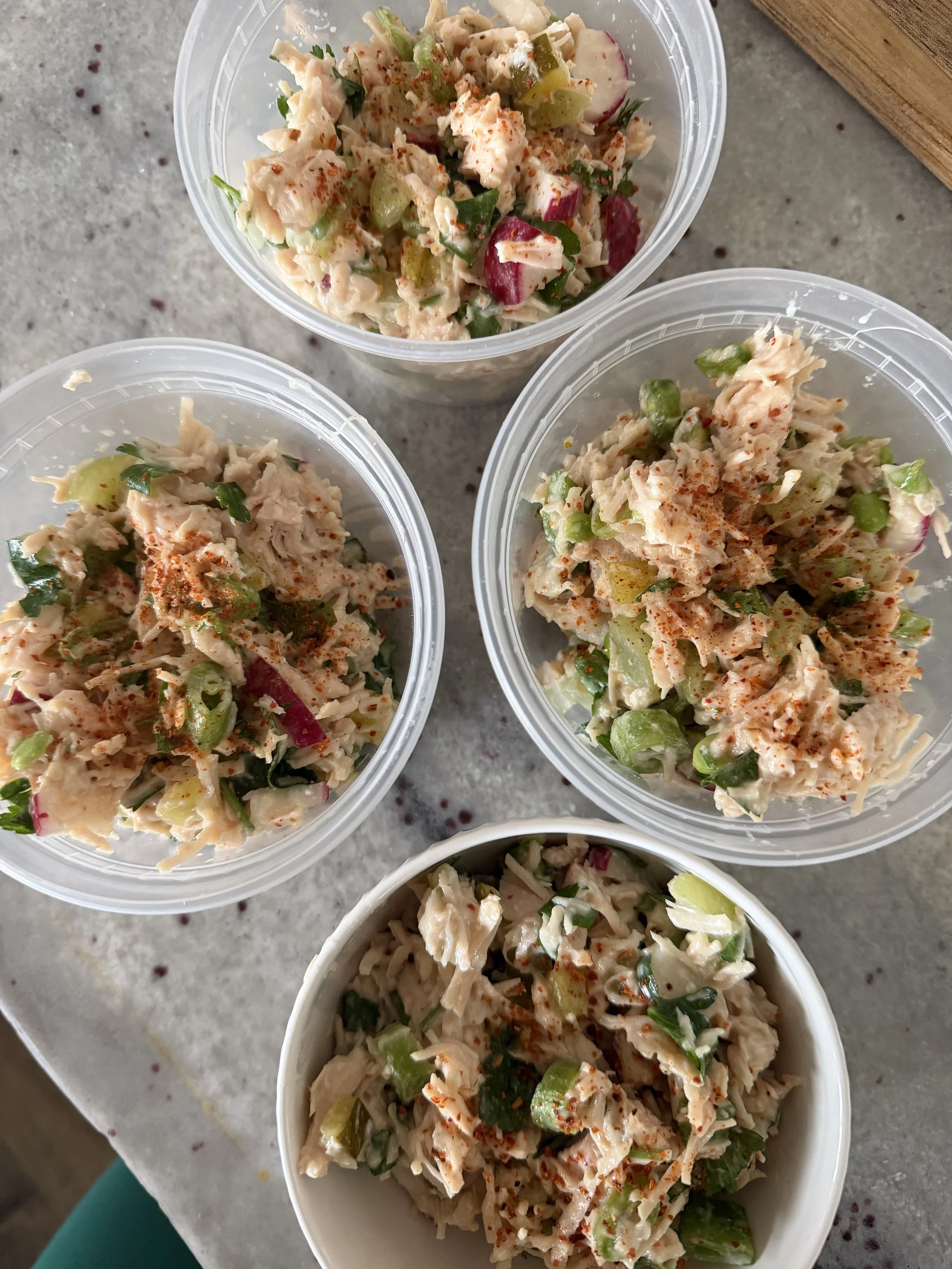 Chicken salad lettuce cups