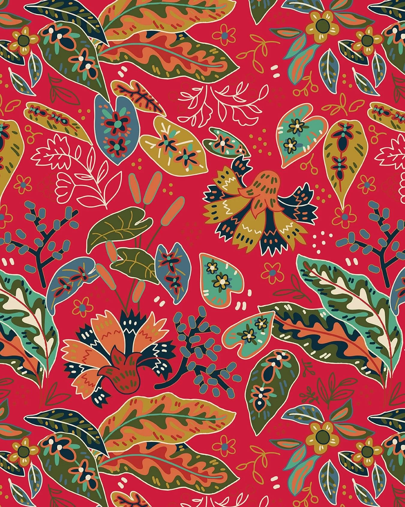 Un motif pour du linge de lit aux couleurs chaudes pour @francoisesaget 

.
.
.

#studioparistanbul #printdesign #homewear