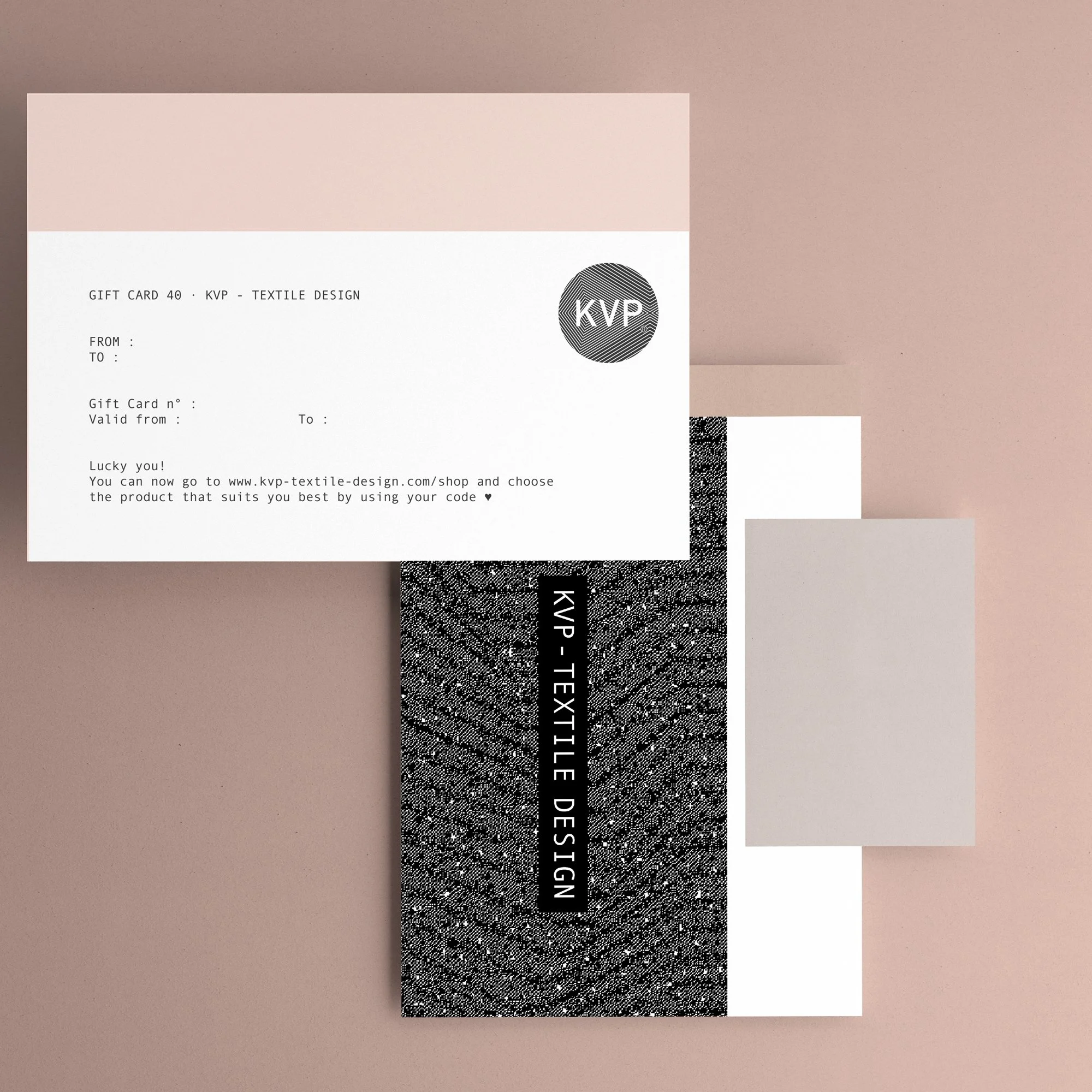 KVP - TEXTILE DESIGN GIFT CARD · 40