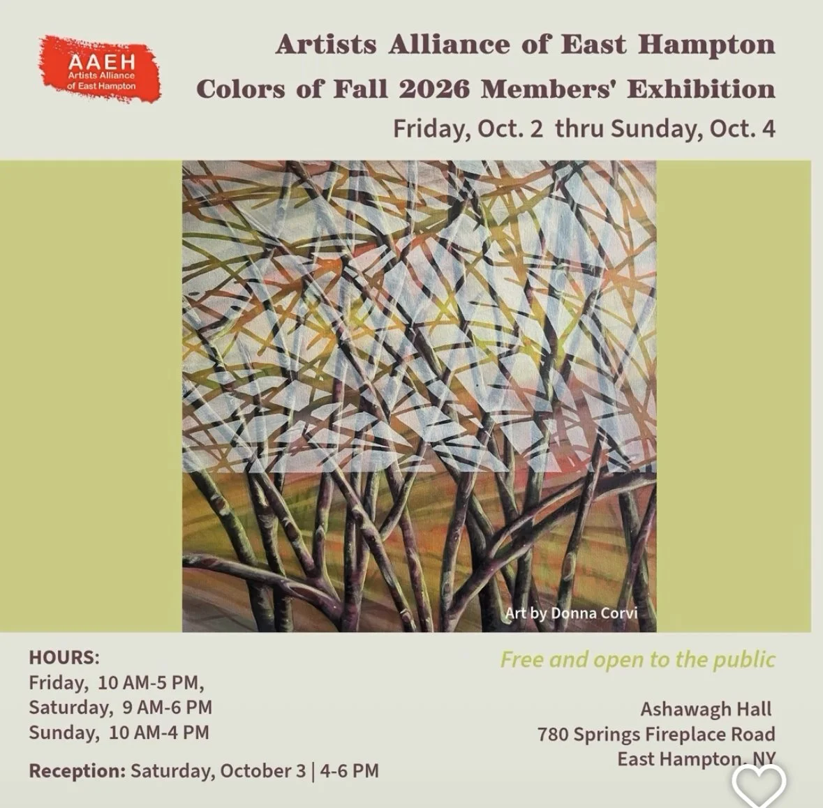 AAEH Colors Of Fall 2026 Members’ Exhibit