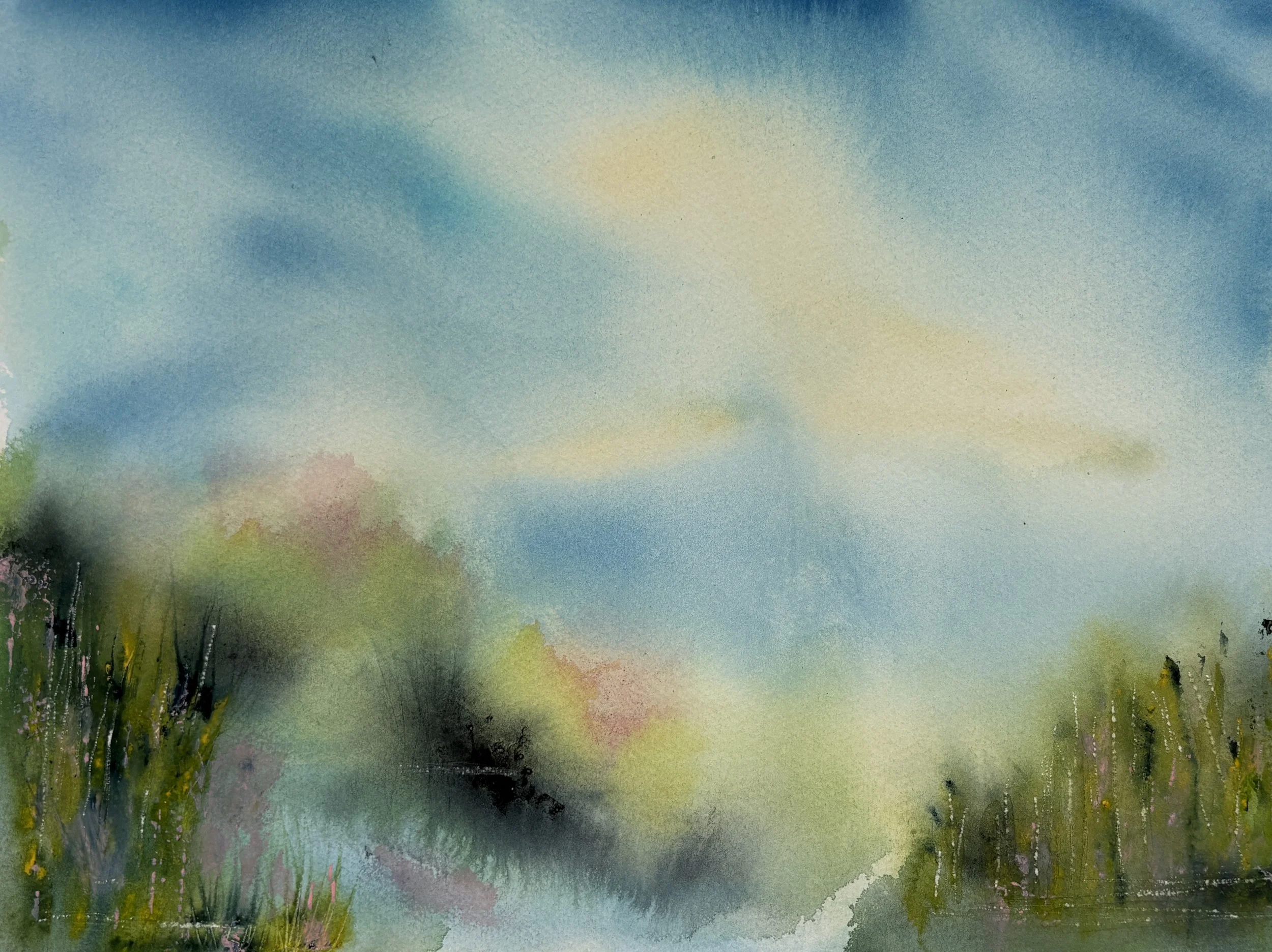 "Delicate" Watercolor 9x12"