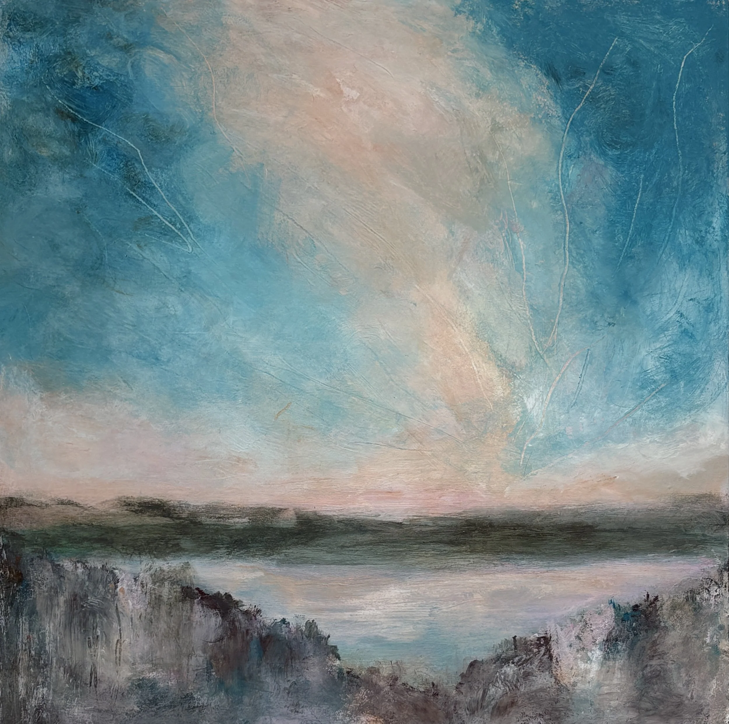 "The Air Above" Acrylic 12x12" on Canvas