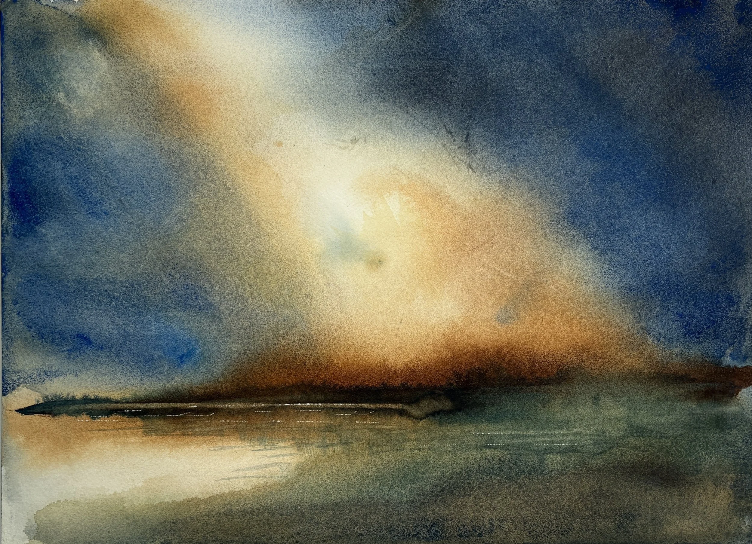 SOLD "A Quiet Place" Watercolor 12x16"