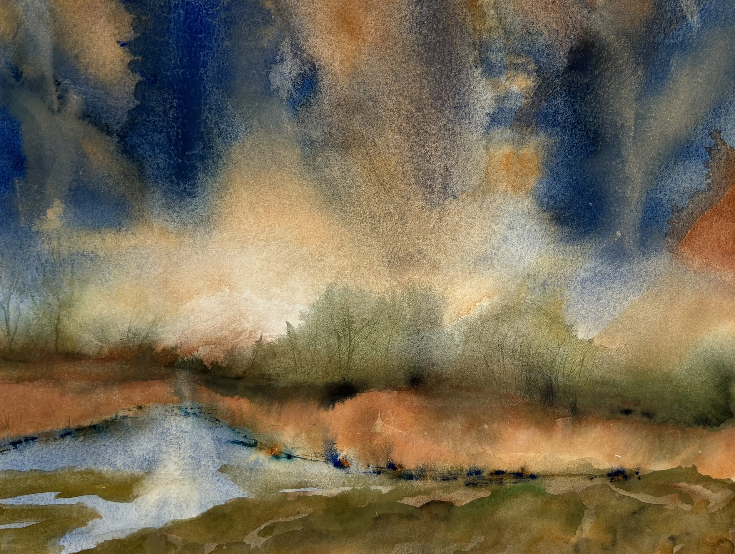 "Stillness" Watercolor 9x12"
