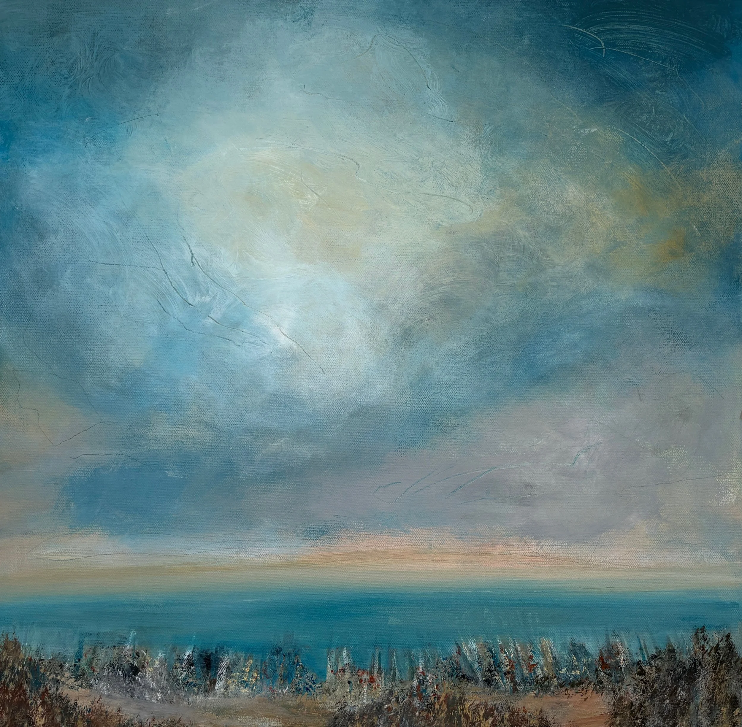SOLD "Endless Horizon" Acrylic 20x20" on Canvas