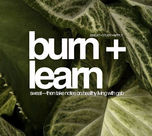 BURN + Learn: Healthy Habits with Gab