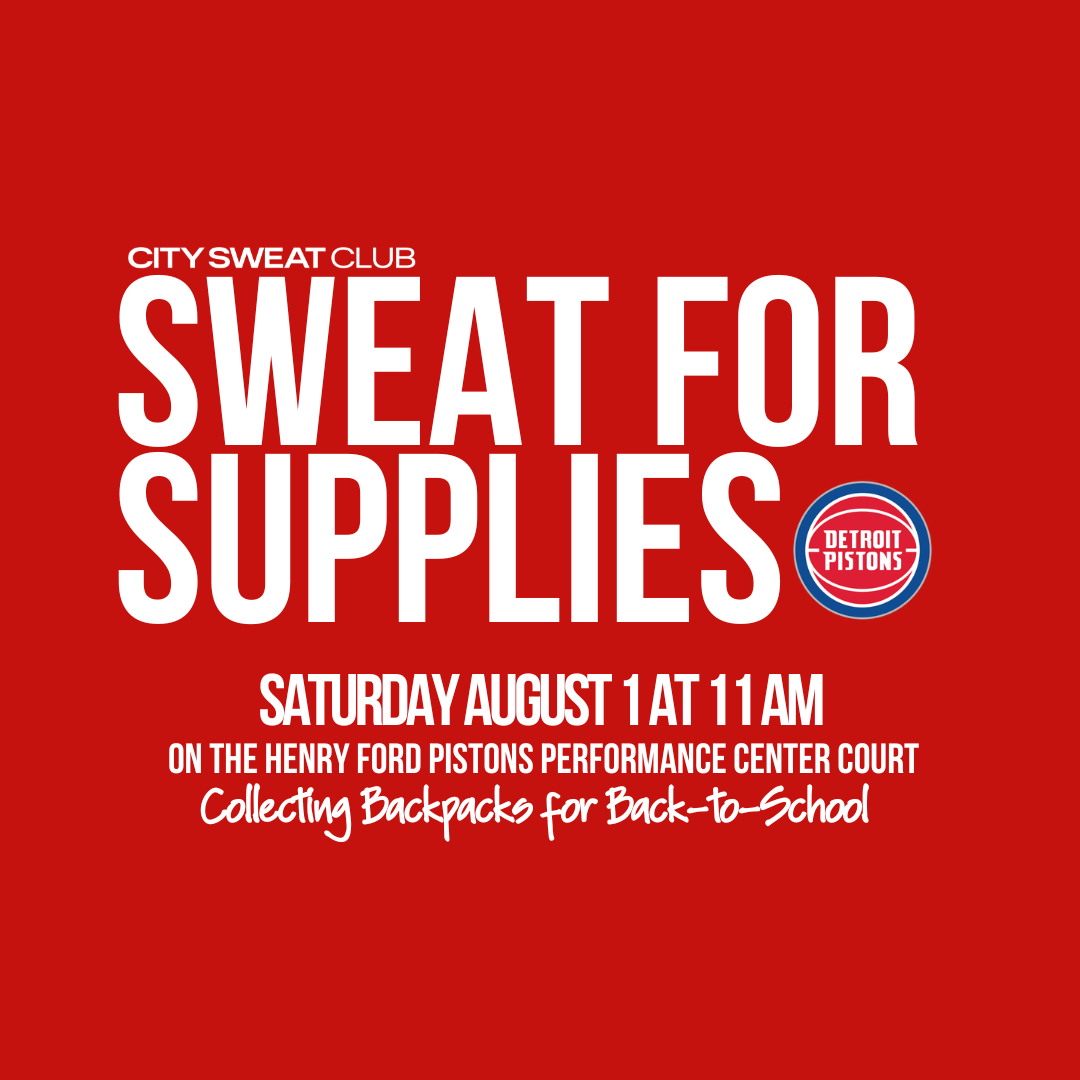 SWEAT for Supplies: On the Pistons Performance Center Court
