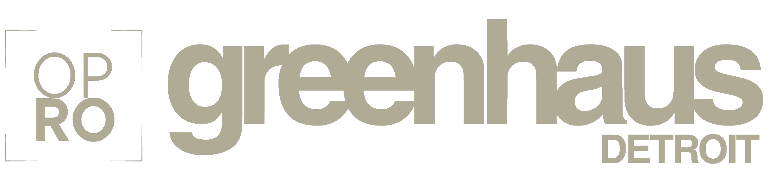 Detroit design logo with black background and gray text that reads 'op RO design DETROIT'.