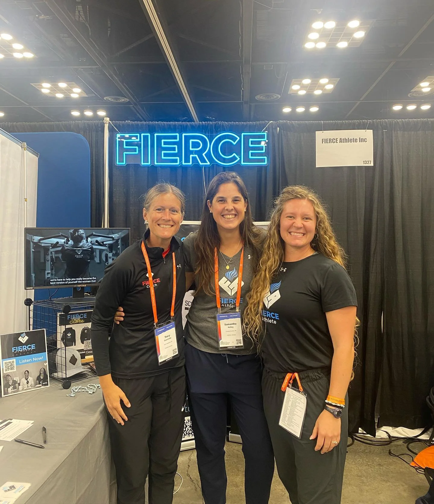EUCHARISTIC CONGRESS Day 1. Please come see our FIERCE Team in the exhibition hall. We&rsquo;d love to see you!! #befierce #eucharisticcongress #fierceathlete