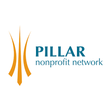 The Pillar Nonprofit Network logo. This organization, dedicated to community impact, highly recommends Streaming Inc. for their seamless technology and commitment to going above and beyond for their clients.