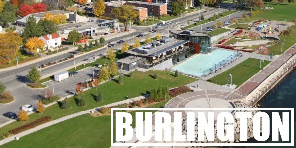 The Brant Inn compass at Spencer Smith Park in Burlington, Ontario, with a sunny waterfront view. Streaming Inc. helps businesses in Burlington host engaging virtual and hybrid events with professional live streaming and AV solutions.