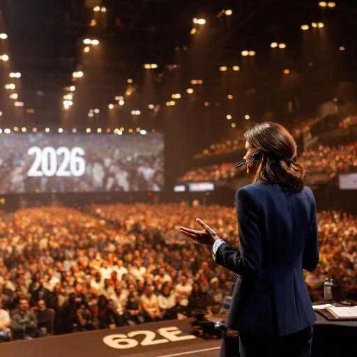 A high-resolution panoramic view of the St. Catharines skyline and the historic Welland Canal corridor, showcasing a blend of industrial heritage and modern professional event venues under a bright blue sky.