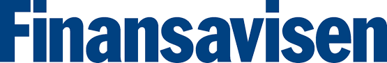 Finansavisen logo in blue text.