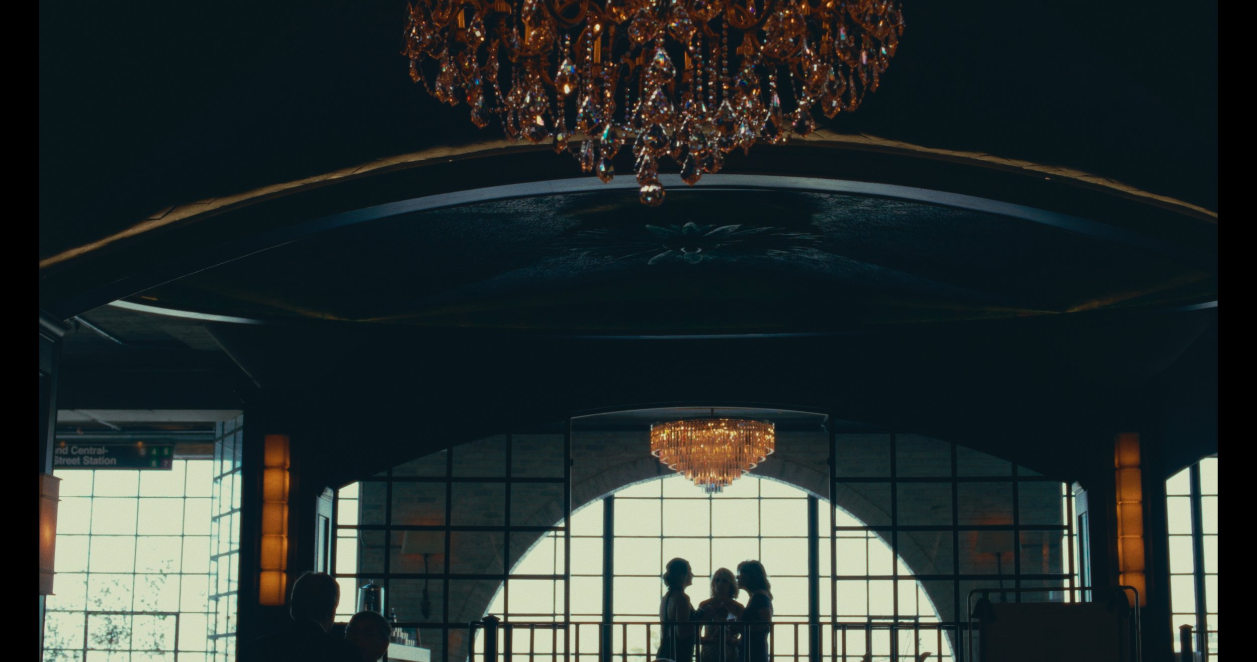 Wedding Guests enjoying cokctail hour at the Astorian in Housto