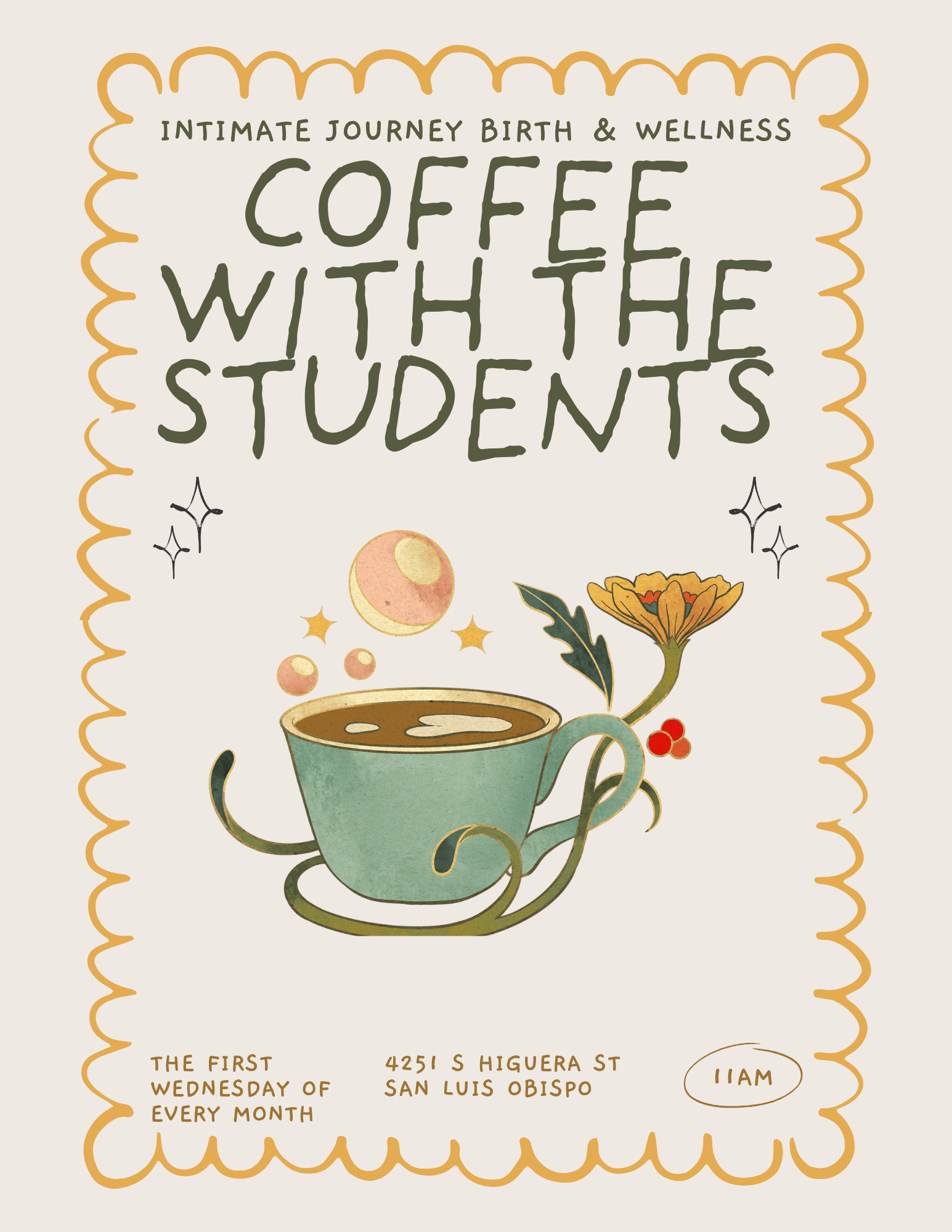 Coffee with the Intimate Journey Student Midwives