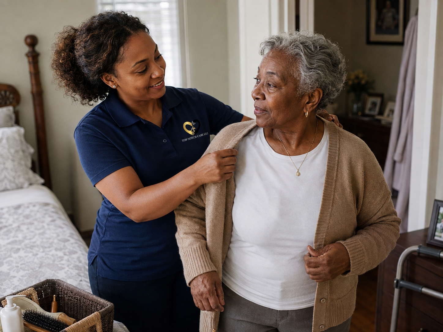 Personal Care Attendant: respectful dressing and grooming support