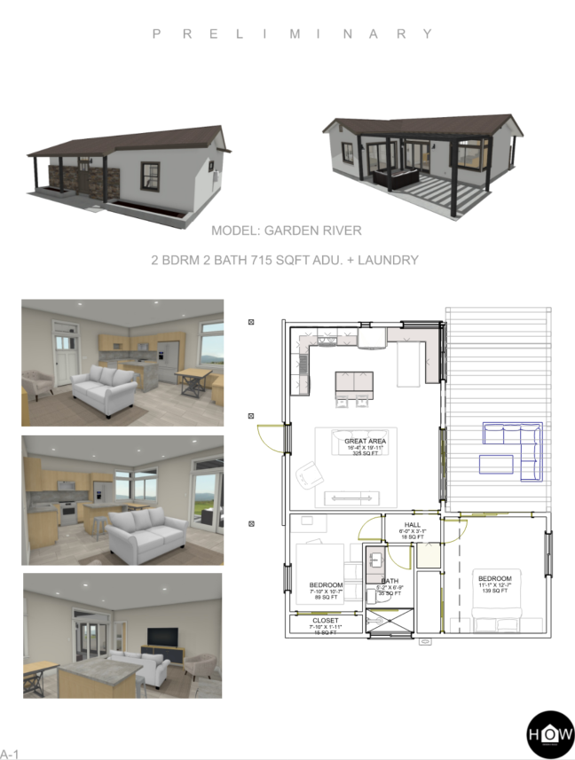 Garden River - 715 sqft ADU