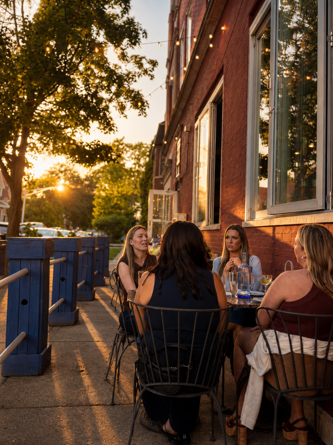 patio in logan square - bar parisette outdoor dining