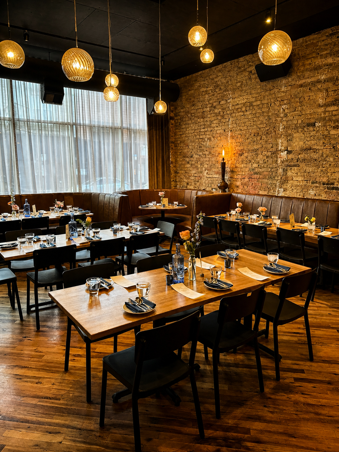 Wedding Venues Chicago - Bar Parisette Private Dining Tables