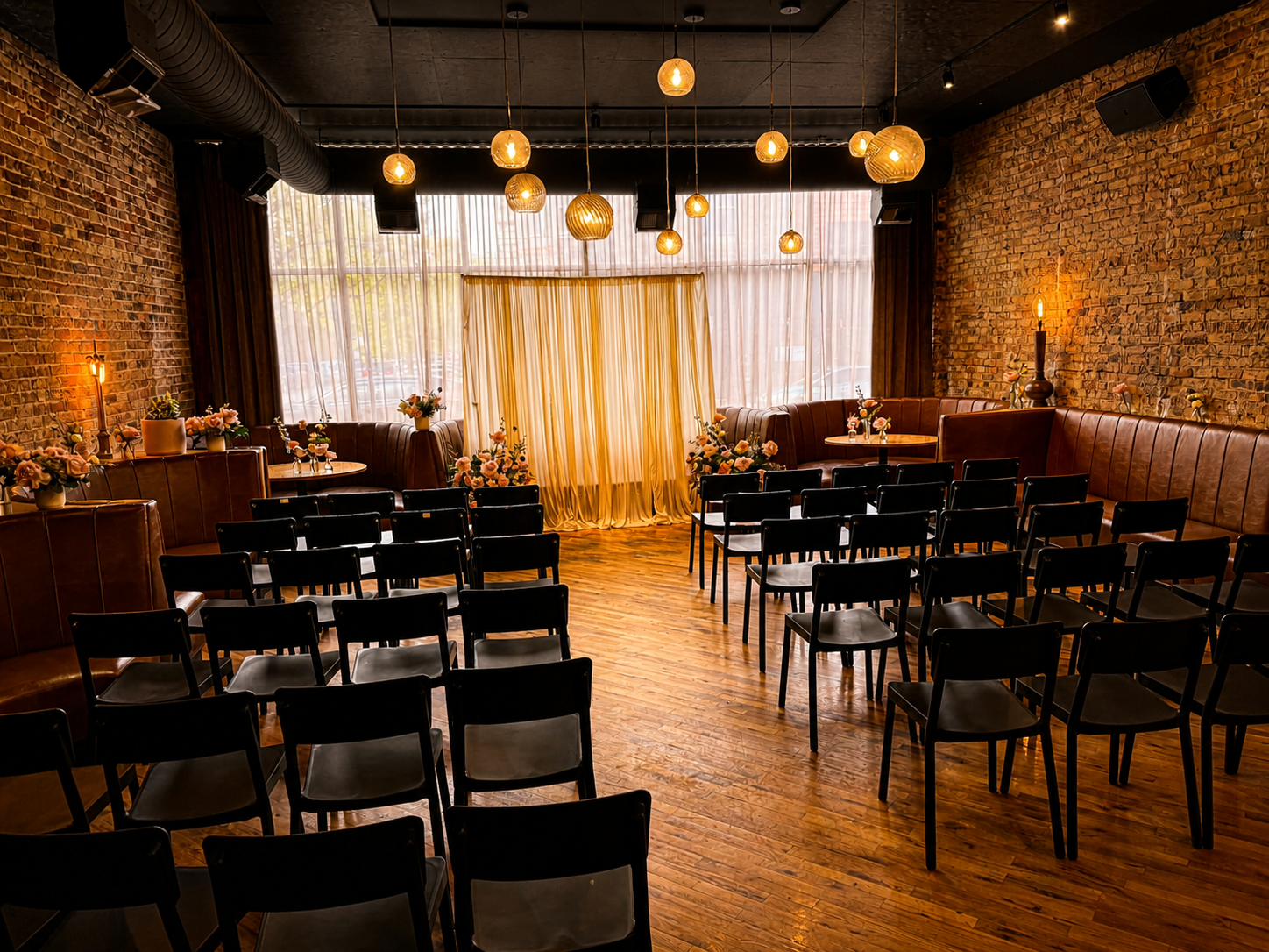 Wedding Venues Chicago - Bar Parisette Wedding Ceremony
