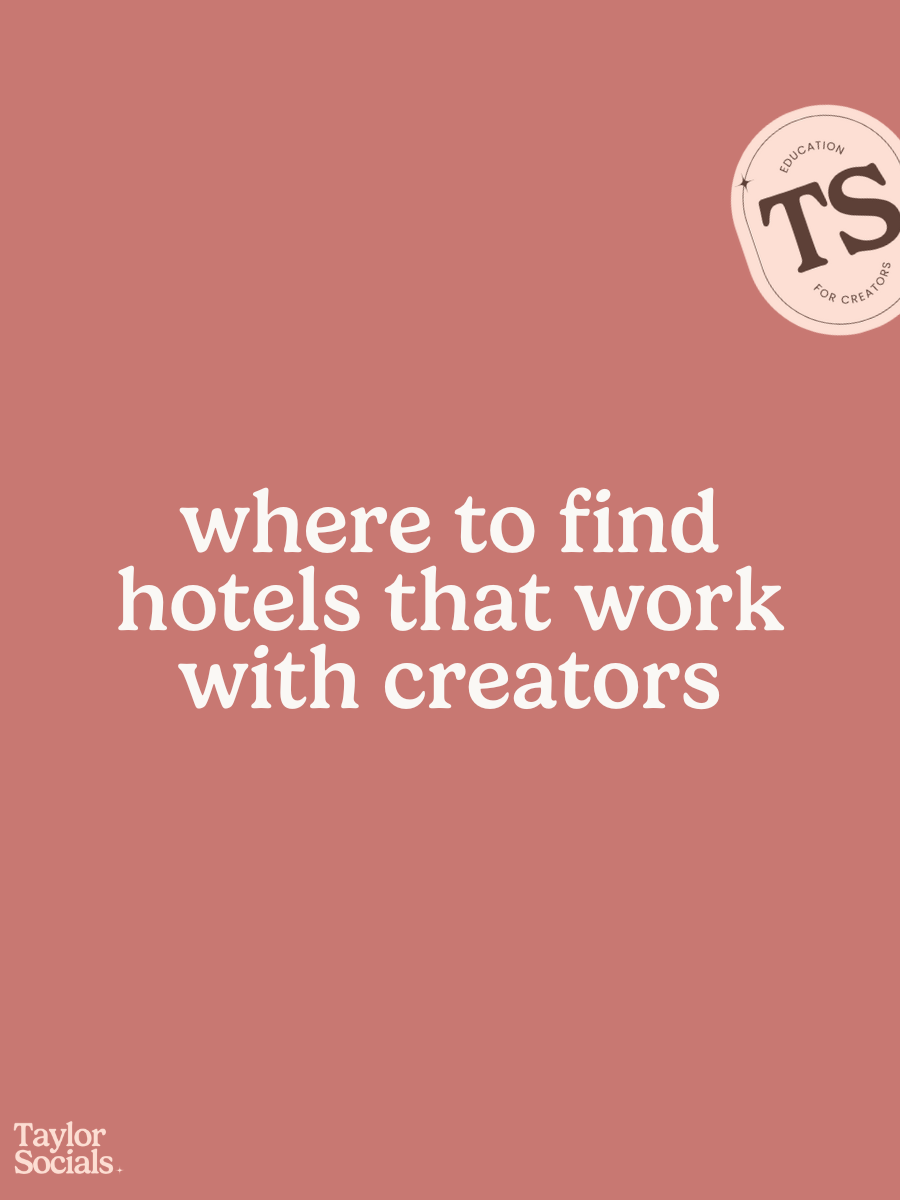 Where to Find Hotels That Work With Creators