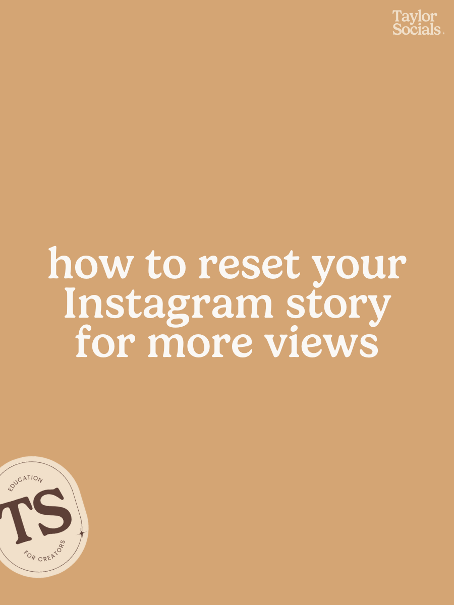 Quick Tip - How to Reset Your Instagram Story