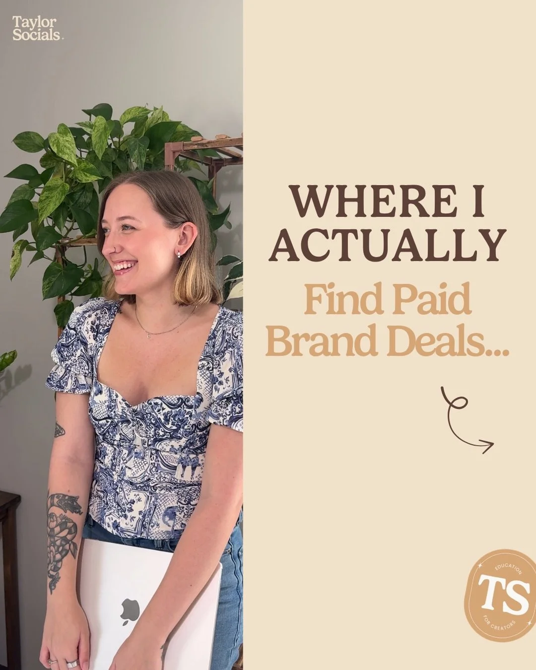 if you want to learn how to work with brands without any followers, comment &ldquo;CLASS&rdquo; and I&rsquo;ll send you the link to a free training! or, just click the link in my bio to sign up 🫶