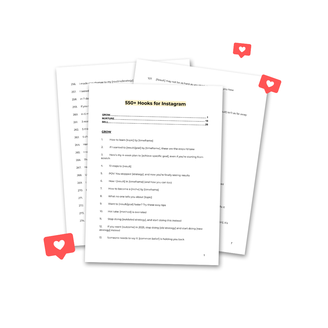 550+ Viral Instagram Hooks