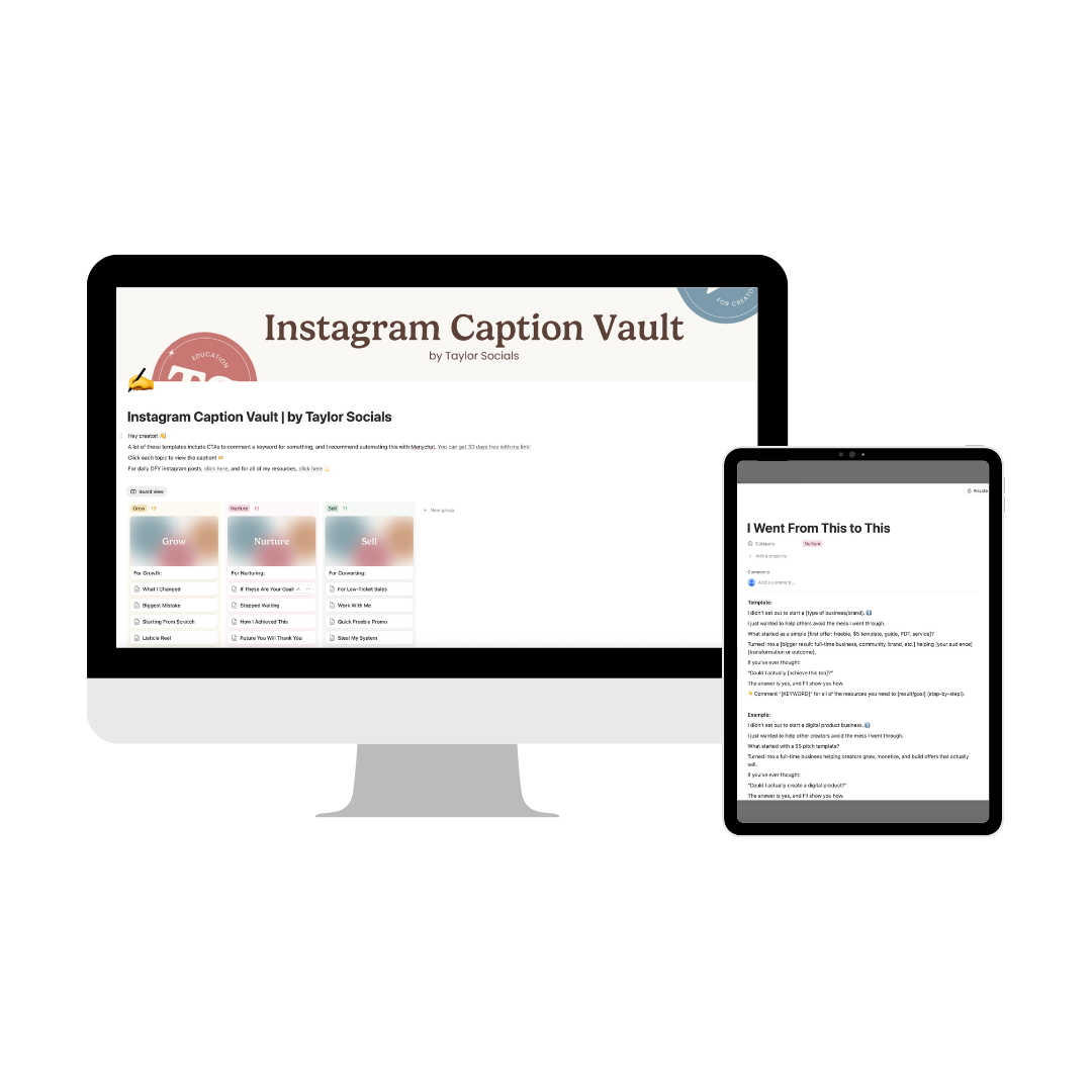 Instagram Caption Vault