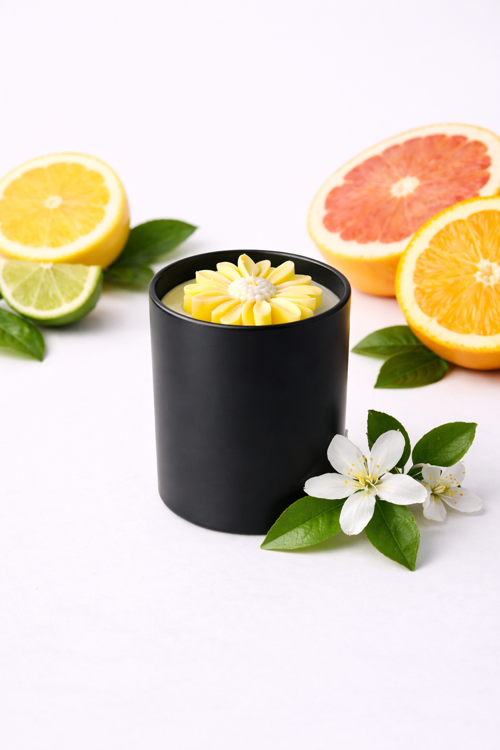 Zitrus und Blüten rund um Kerze.png