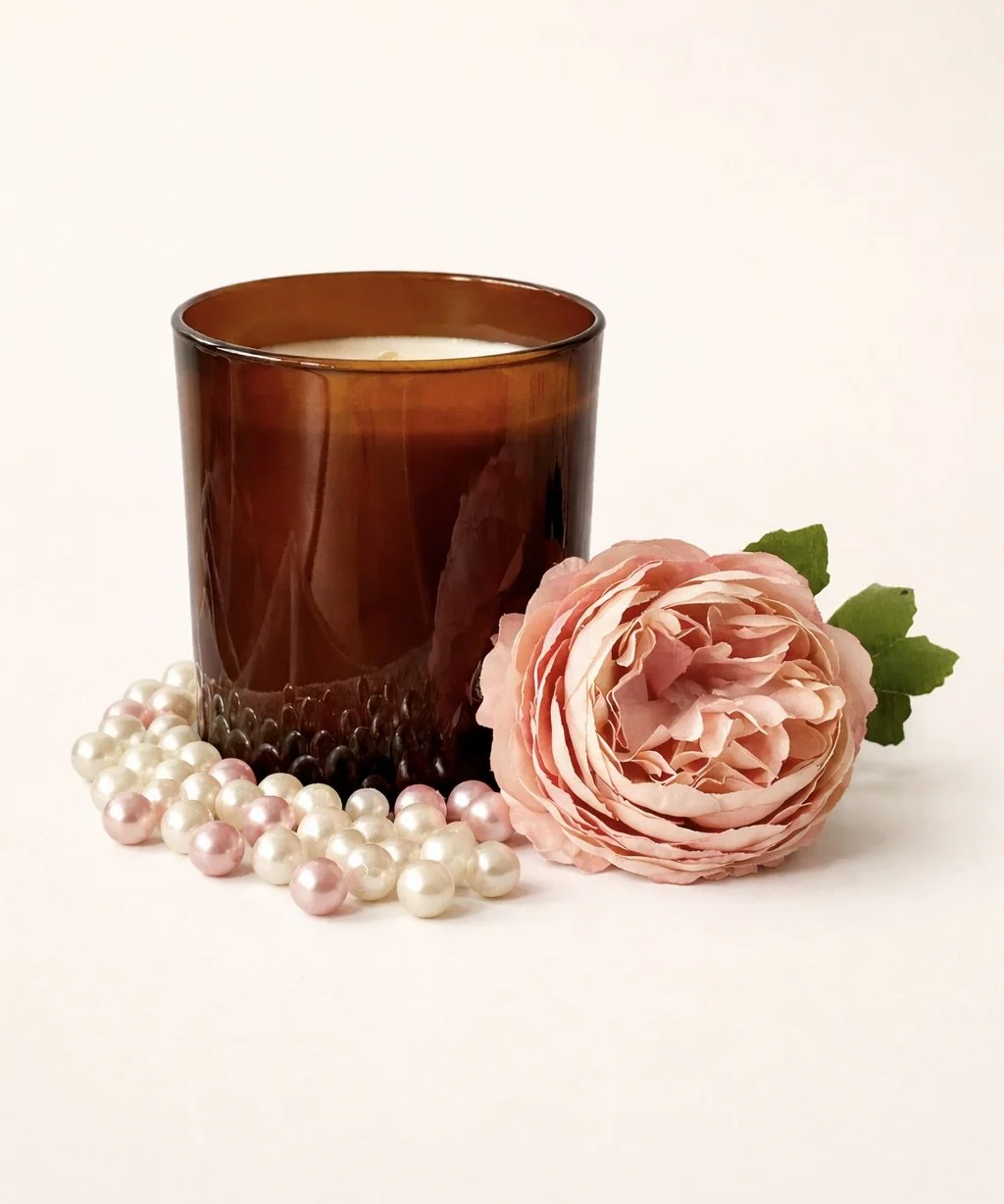 Kerzenlicht und Rosenblüten mit Perlen.jpeg
