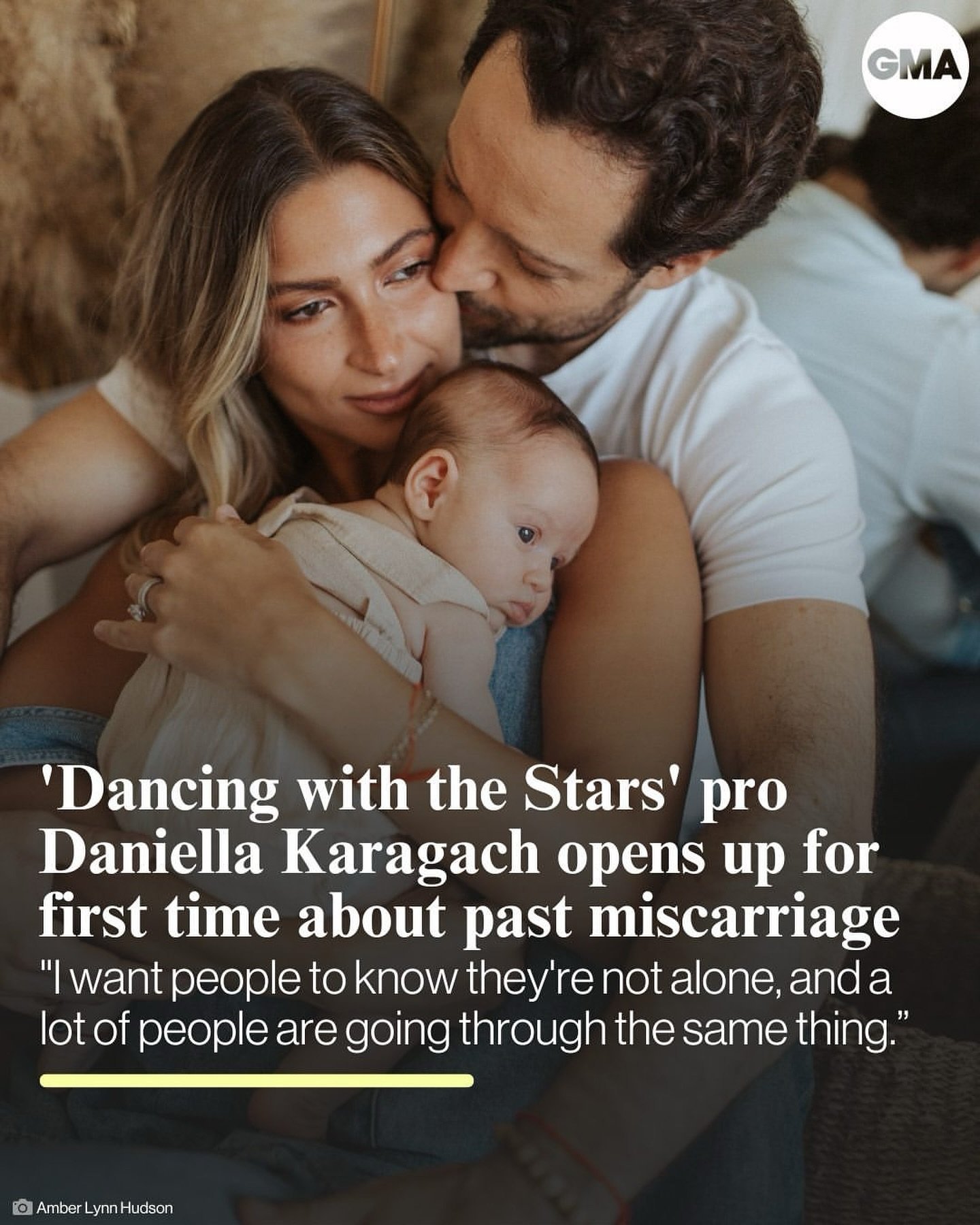 Pregnancy and Infant Loss Awareness Month is observed every year in October. We are so proud of Daniella for sharing her story in hopes of helping others feel less alone. 🤍 #Repost &bull; @goodmorningamerica EXCLUSIVE: @dancingwiththestars pro @dani