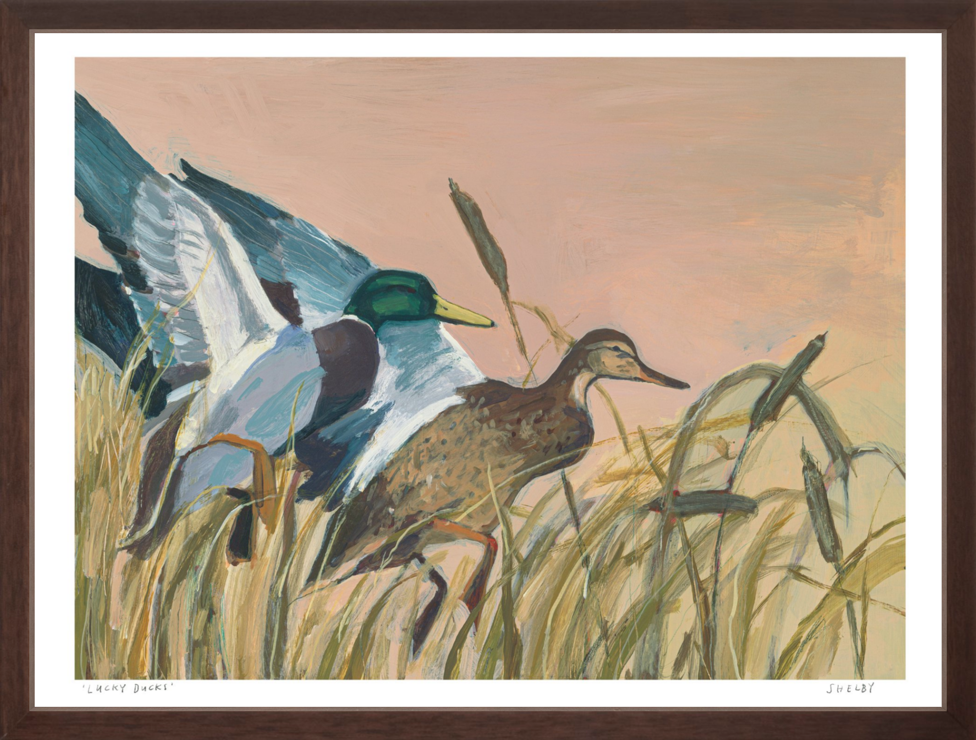 Lucky Ducks Framed Print .png