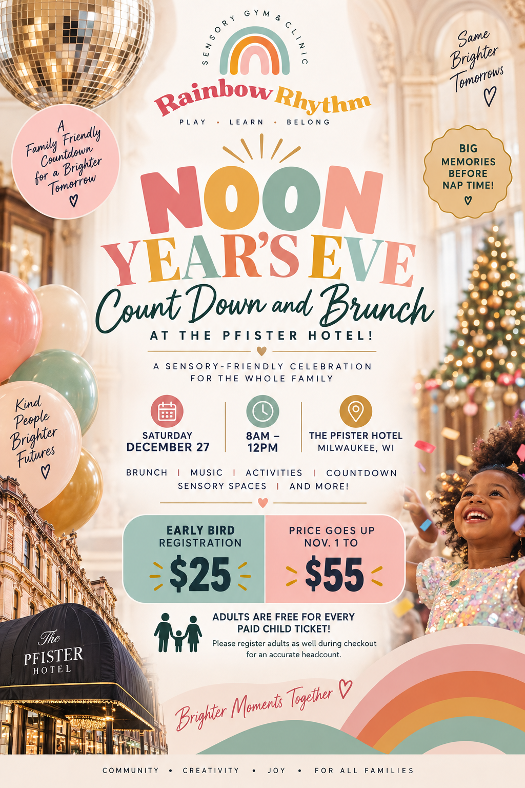 NYE:  Sensory Sparkle Celebration