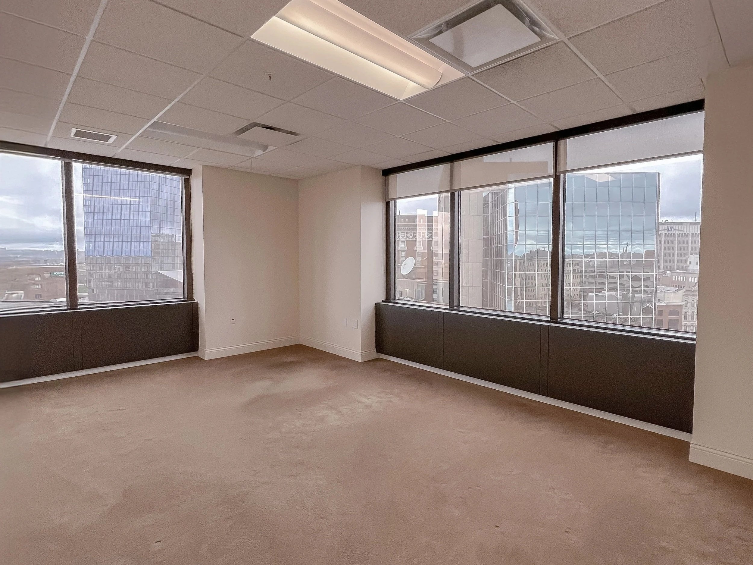 Private office in Suite 850 with downtown Grand Rapids views at 99 Monroe
