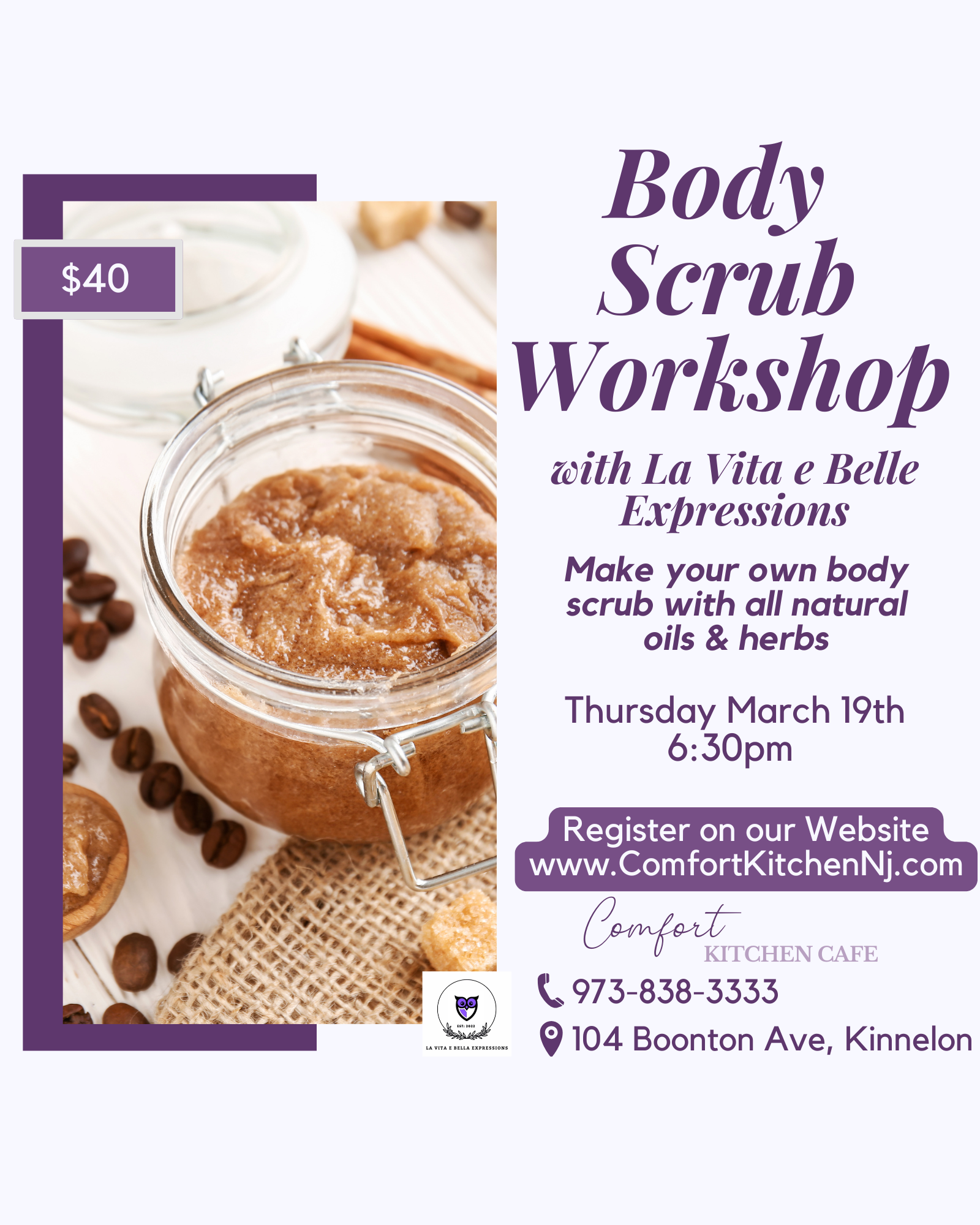 Body Scrub Making Workshop