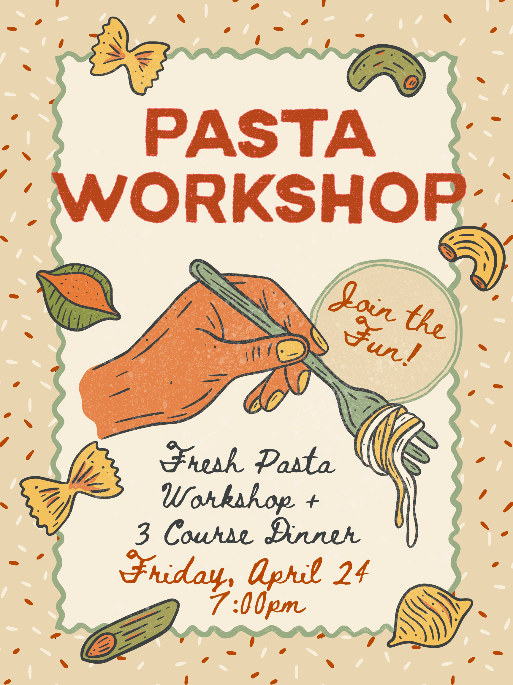 Pink and Red Illustrative Spaghetti Nostalgia Pasta Poster.png