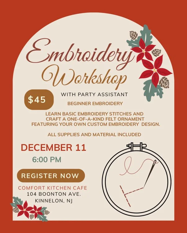 Ornament Embroidery Workshop