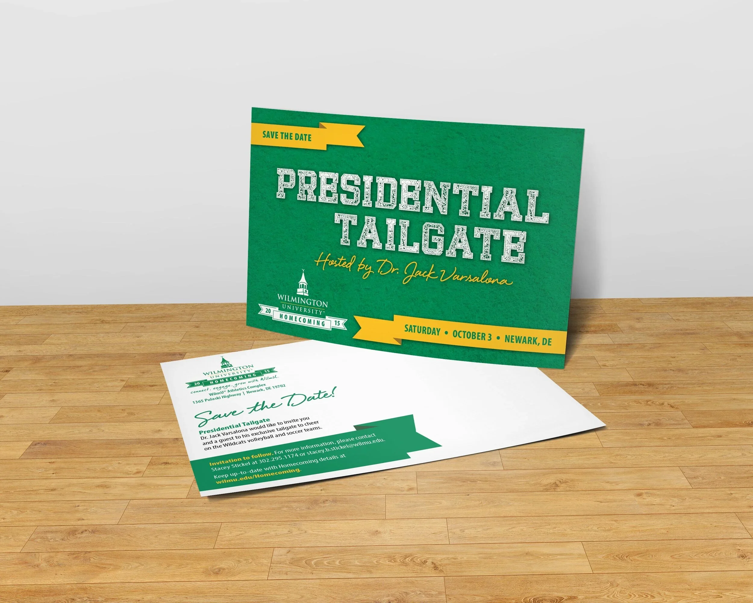 Presidential Tailgate Save the Date Postcard