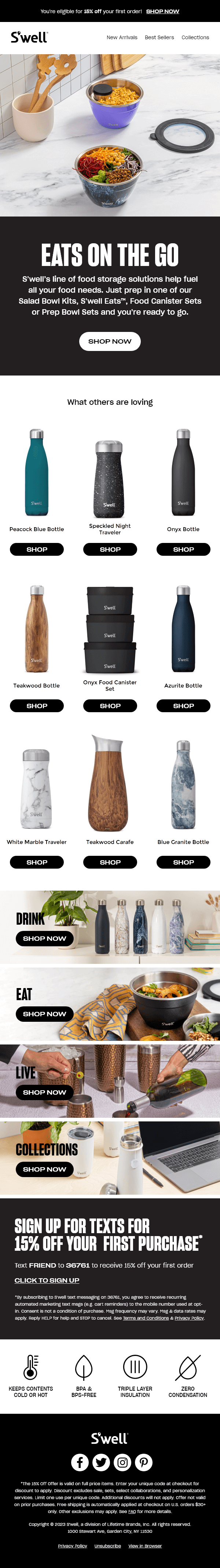 Page Browse Abandonment Message - Eats