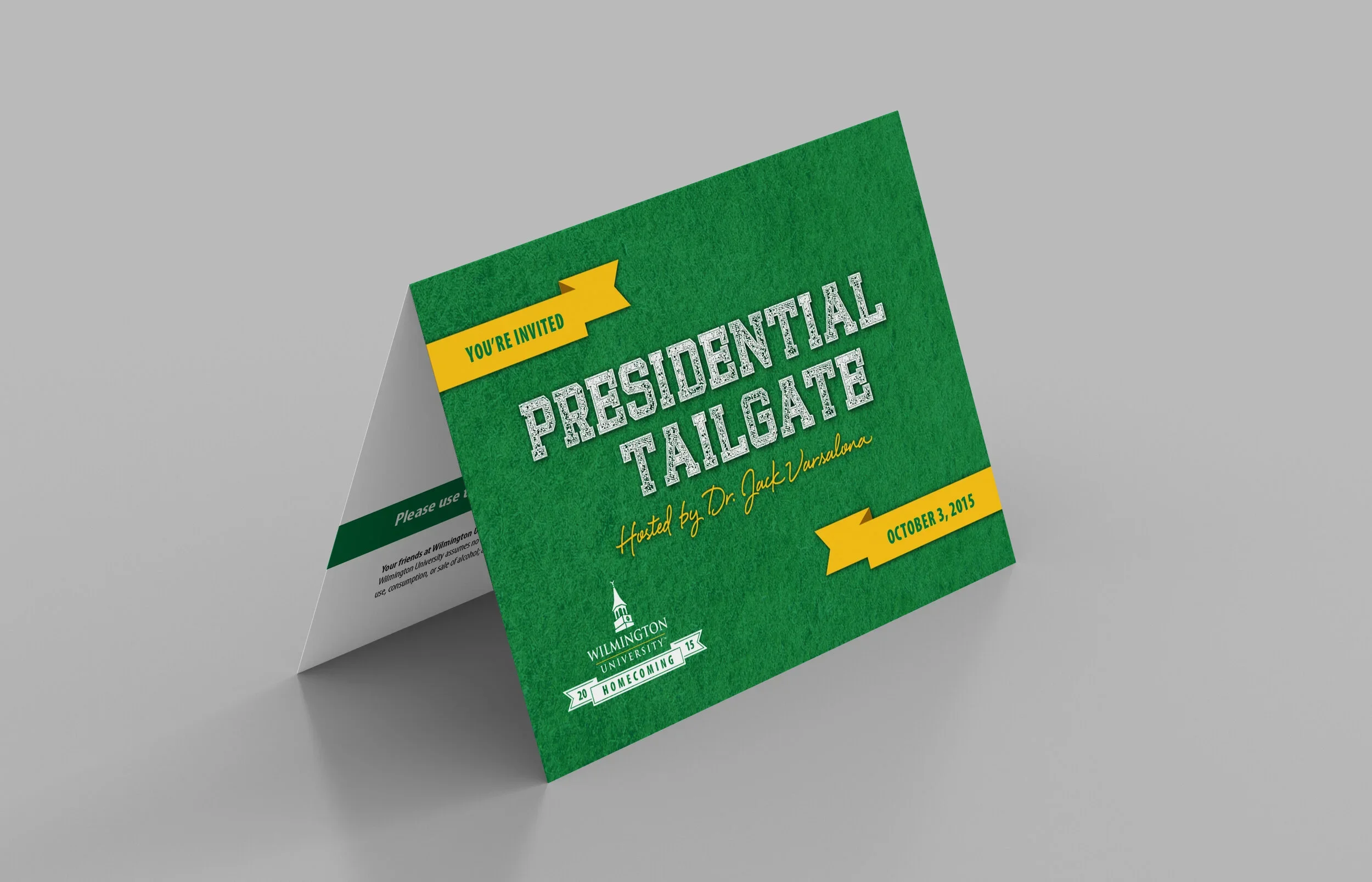 Presidential Tailgate Invitation Postcard