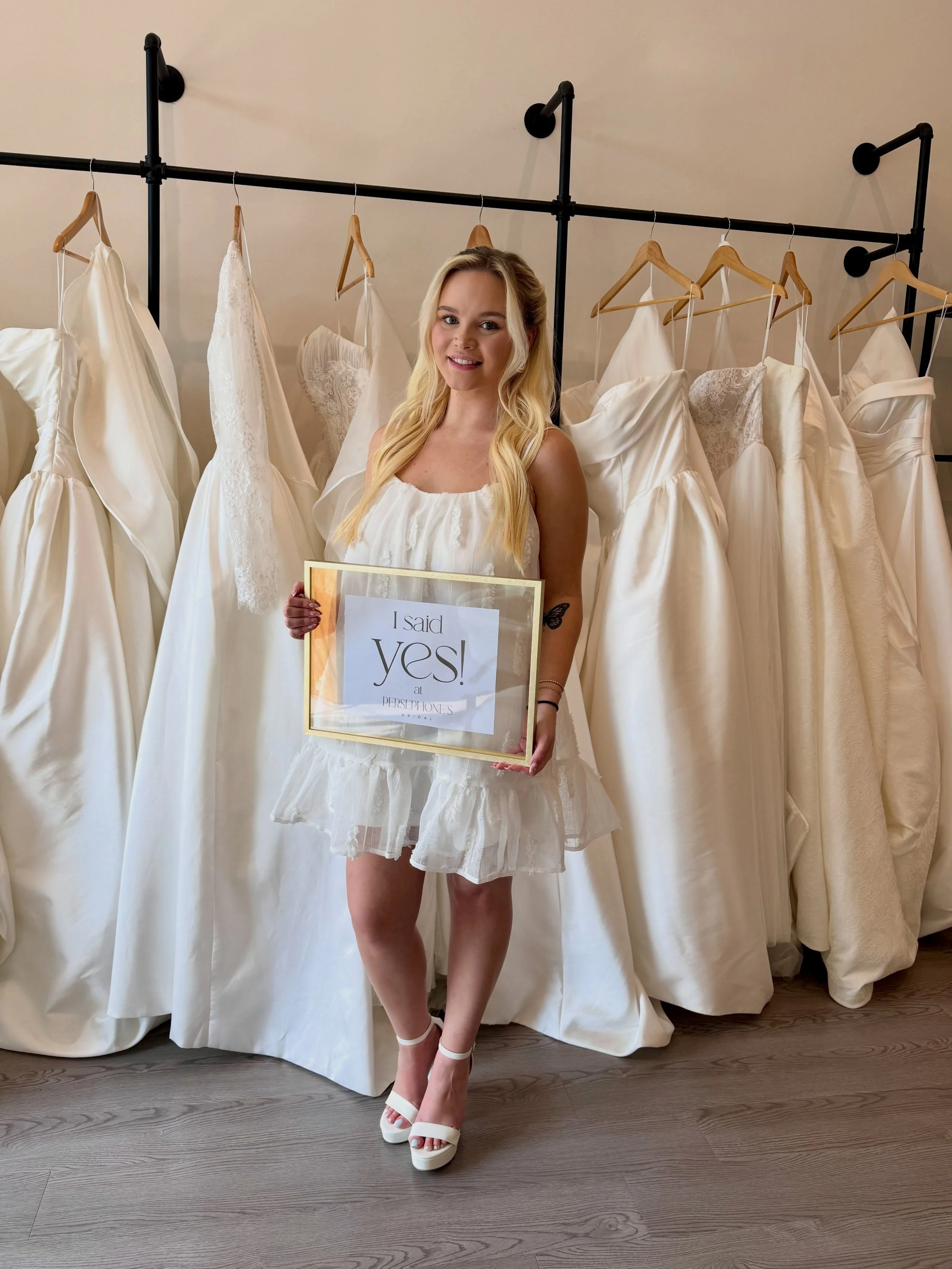 Congrats to Katie! She recently found her dress during a Signature Experience! 🥂