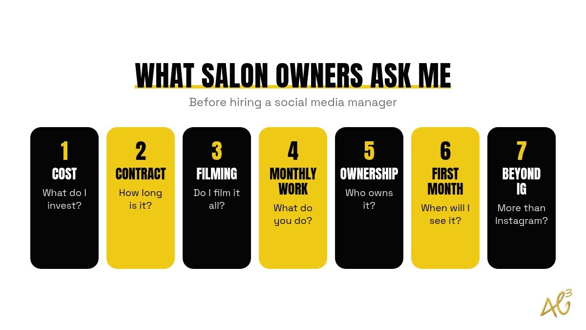 Seven questions Miami salon owners ask before hiring a social media manager