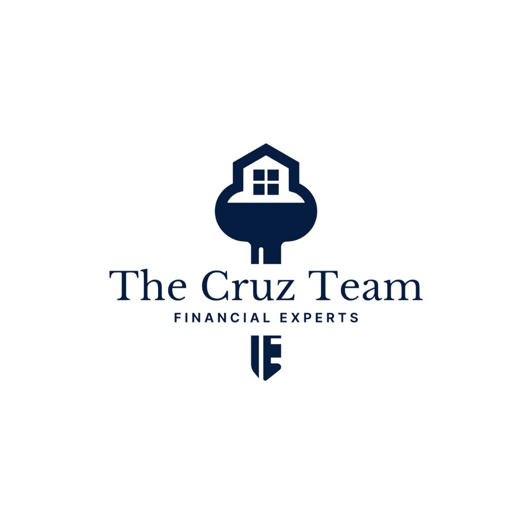 Logo for The Cruz Team, Financial Experts, featuring a key with a house shaped top and the company name underneath.