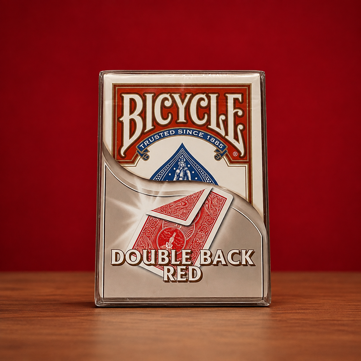 Bicycle brand Double Backers - RED/RED
