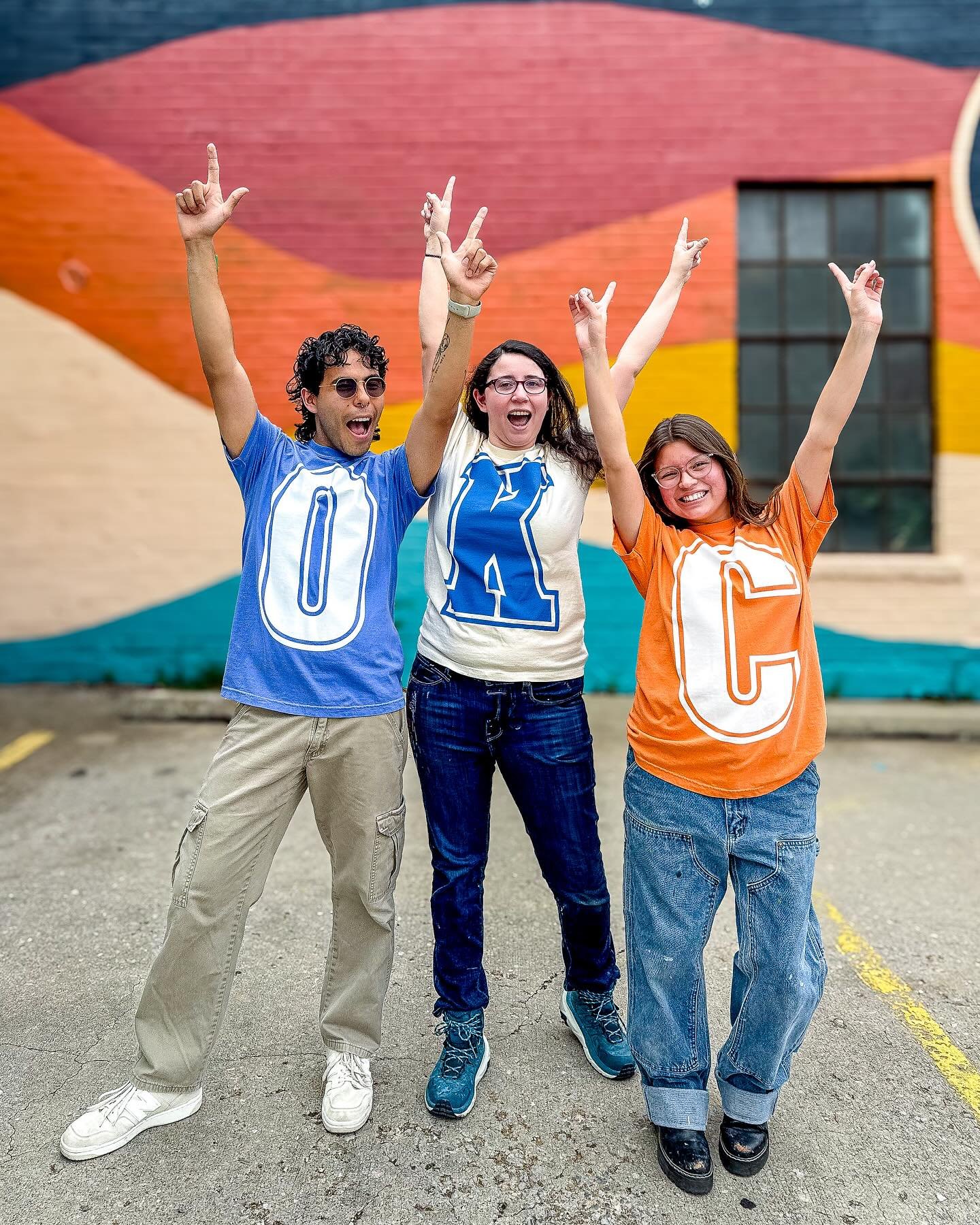 The OKC Thunder ⚡️ Triple Threat Set ⚡️ has launched - by popular demand! You all saw our window display and had to have it. 😆 Just in time for Game 1 🏀🏆💙

🌟Available In Store Now 🌟 
Find two besties who are ready to rep with you &mdash; these 