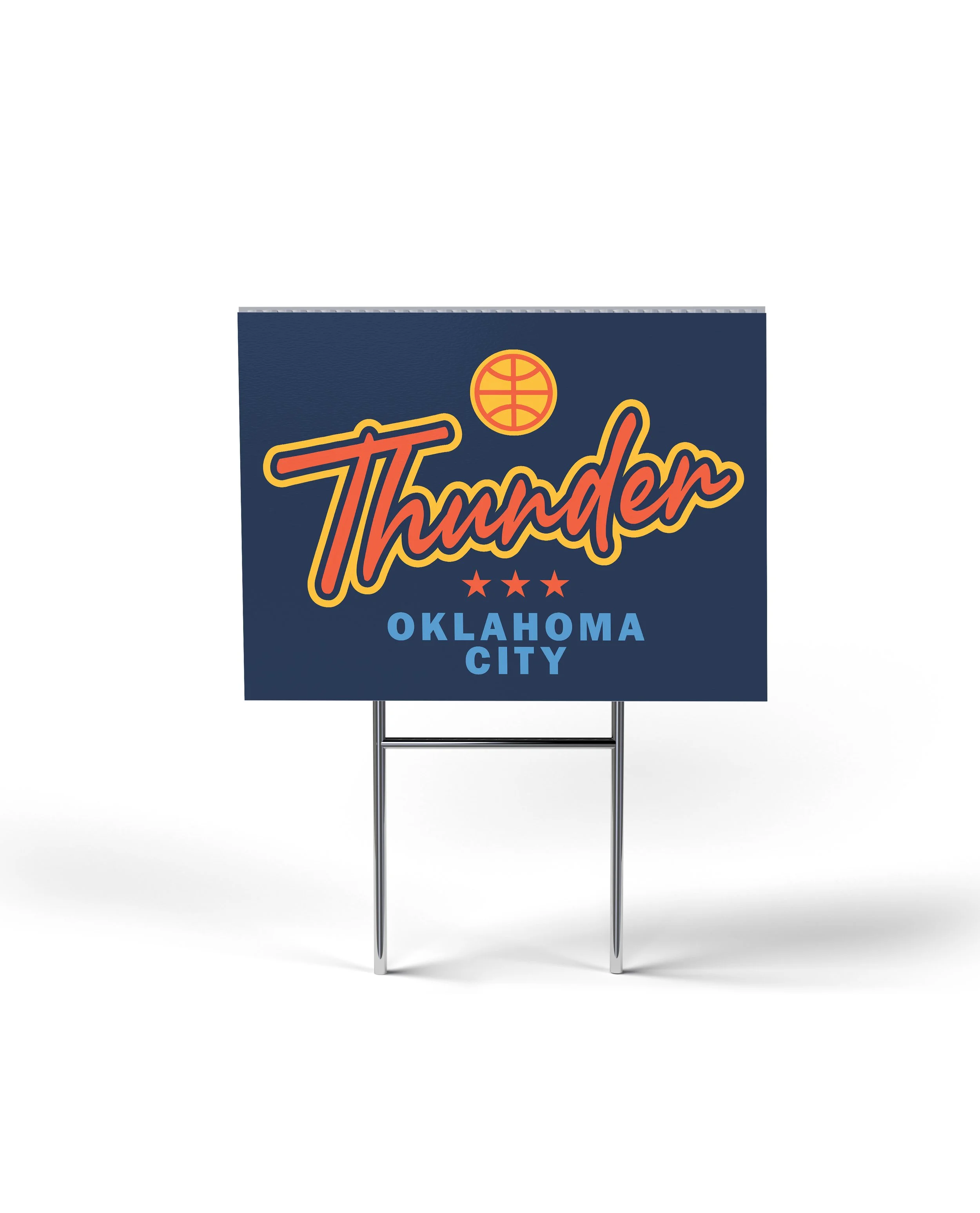 Thunder - Shootaround Yard Sign